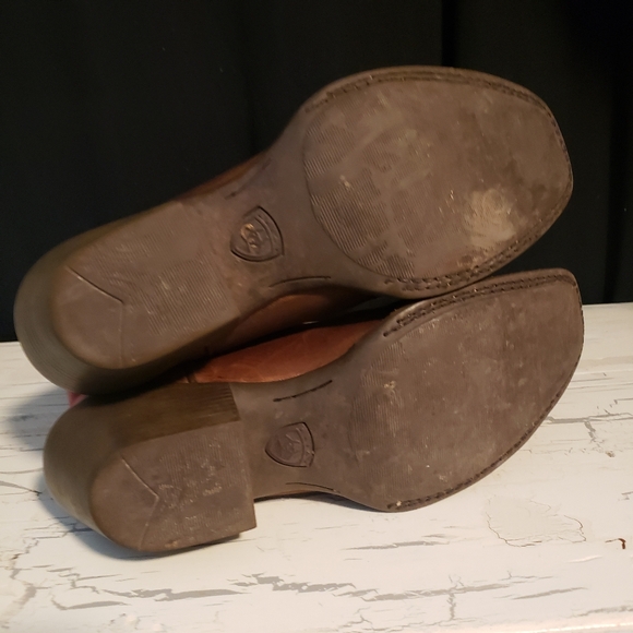 Ariat 'Legend' Cowboy Boots in Brown & Red - Women's size 7. 5 B - Picture 11 of 11